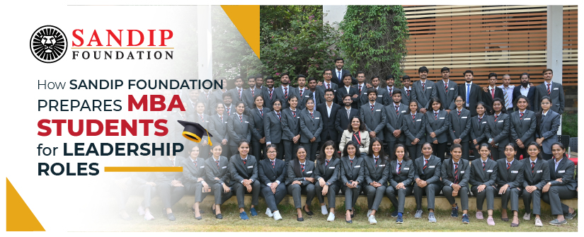 MBA students attending leadership workshop at Sandip Foundation