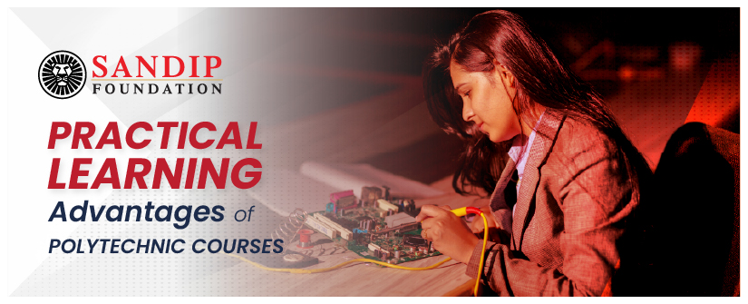 Students doing hands-on training in polytechnic labs Nashik